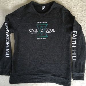 TIM MCGRAW FAITH HILL Soul 2 Soul Sweatshirt L